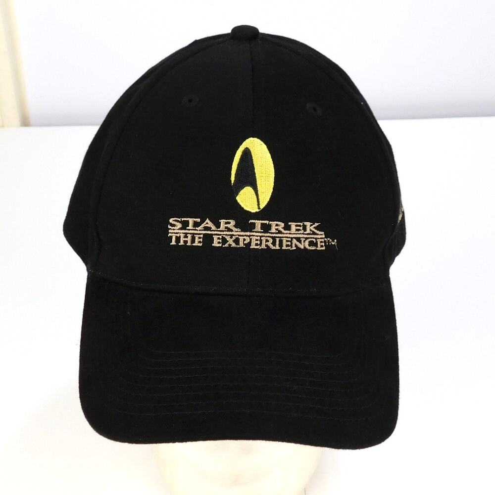 Vintage 1998 Star Trek The Experience Las Vegas Hilton Hat Cap Strapback Black